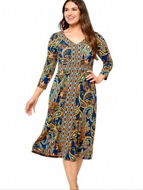 Susan Graver | Dresses | Susan Graver Printed Petite Liquid Knit Flutter Sleeve Midi Dress Black | Poshmark Susan Graver | Dresses | Susan Graver Printed Petite Liquid Knit Flutter Sleeve Midi Dress Black | Poshmark